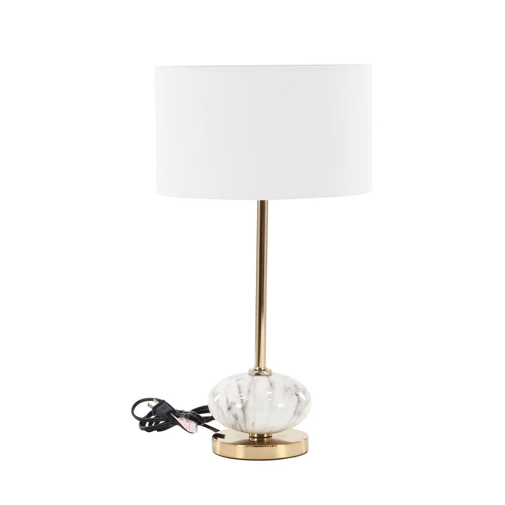 Gold Ceramic Glam Buffet Lamp 22 x 12 x 12 - 12 x 22