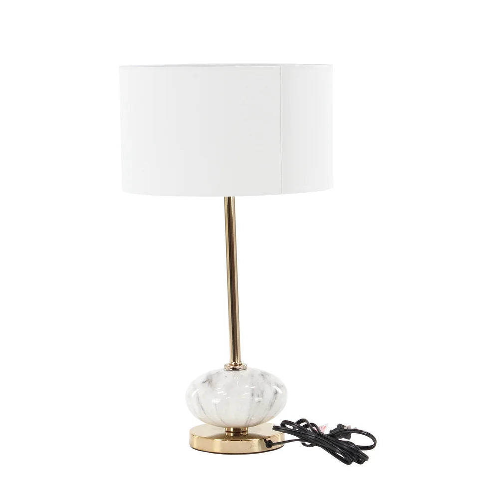 Gold Ceramic Glam Buffet Lamp 22 x 12 x 12 - 12 x 22