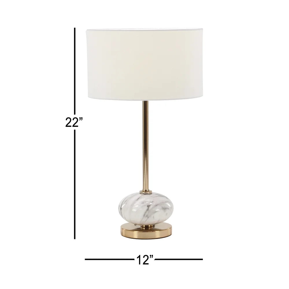 Gold Ceramic Glam Buffet Lamp 22 x 12 x 12 - 12 x 22