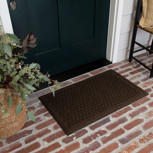 Home Impressions Dots Door Mat Chocolate