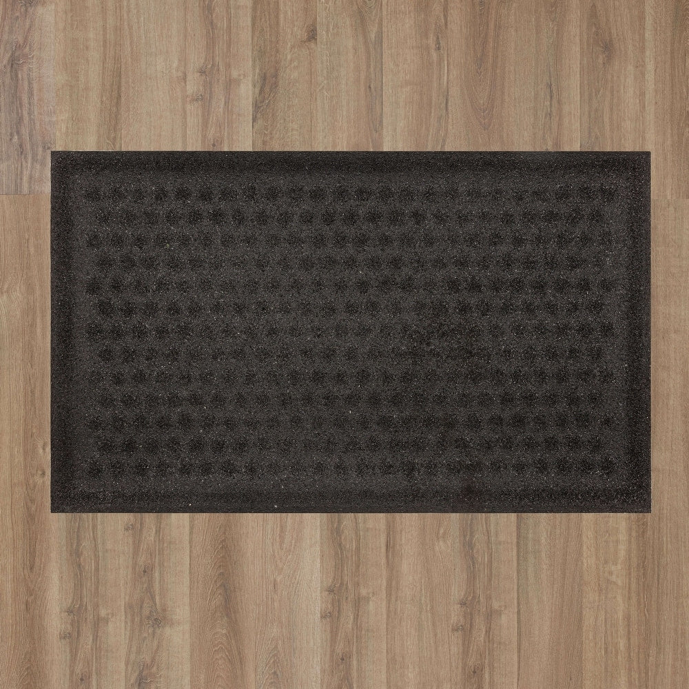 Home Impressions Dots Door Mat Charcoal