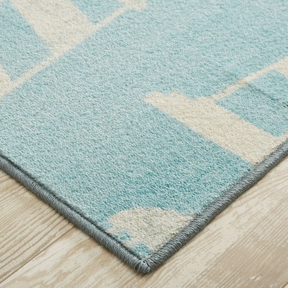 Modern Home Seaside Lighthouse Soft Area Rug