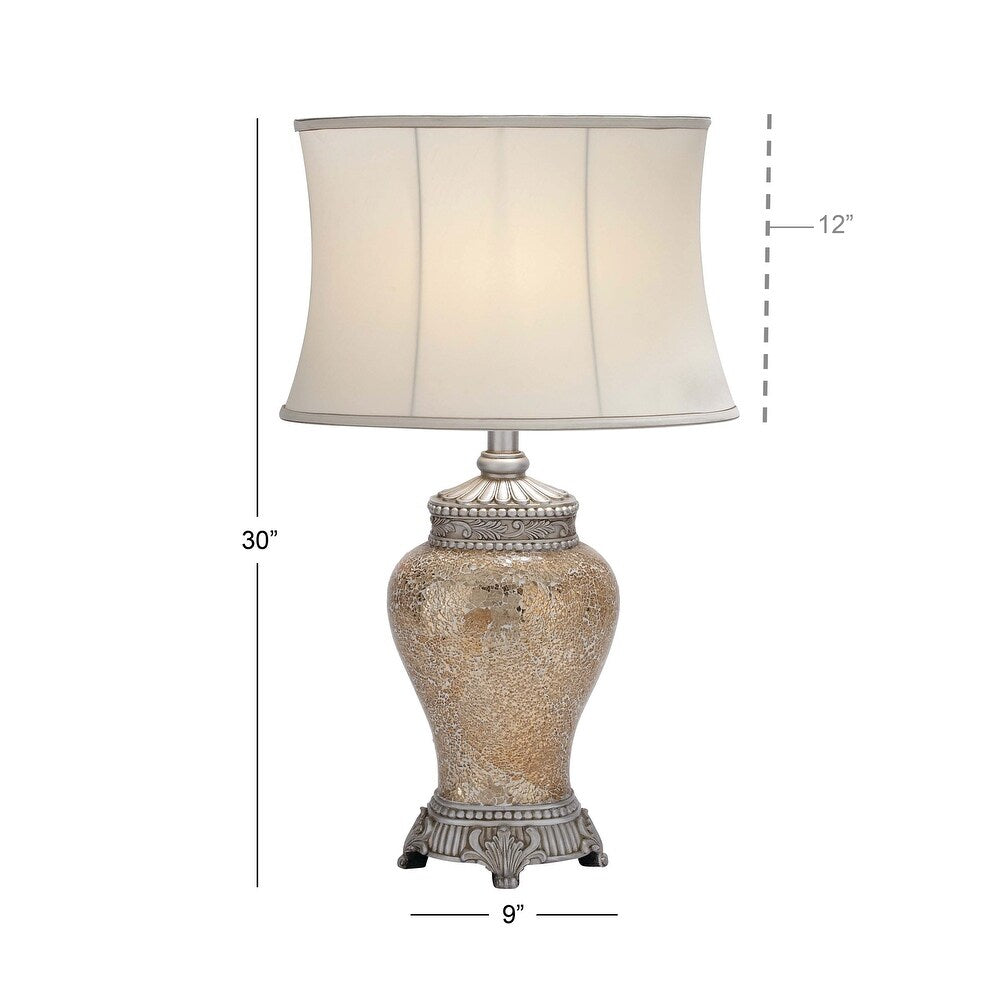 Glass Glam Table Lamp 30 x 18 x 11 - 18 x 11 x 30