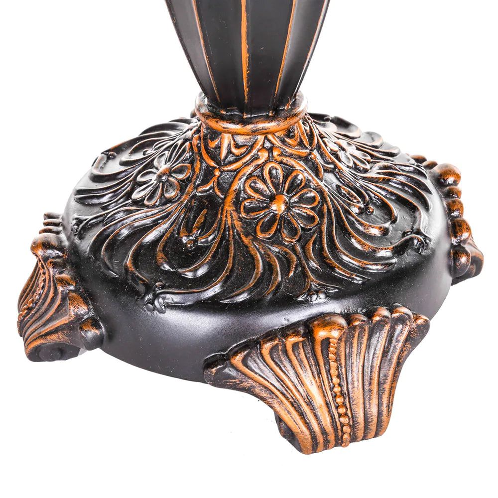 Gracewood Hollow Lachmet Multicolored Stained Glass Table Lamp (27.5 in.) - 17"L x 17"W x 27.5"H
