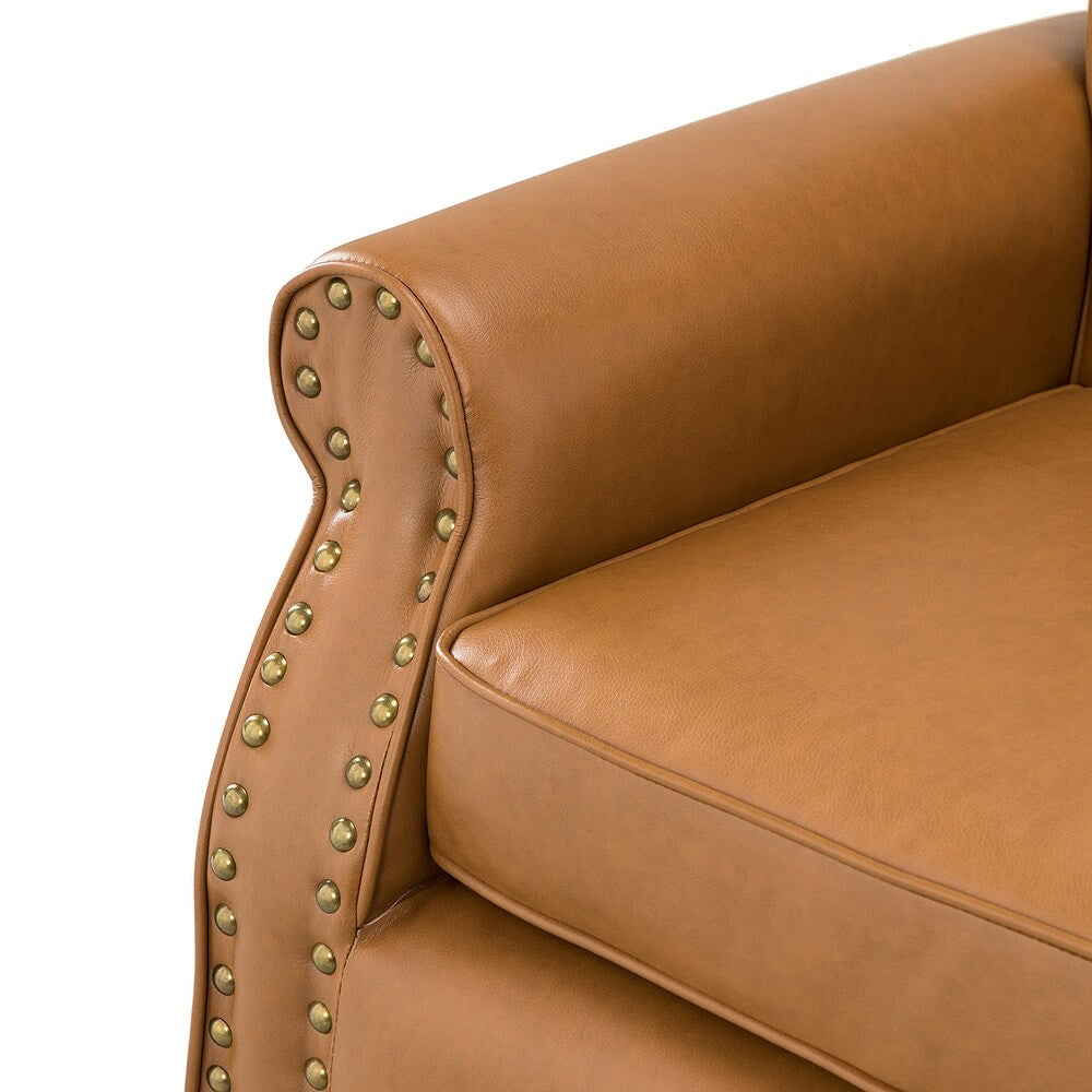 Indiges Upholstered Accent Armchair with Nailhead Trim