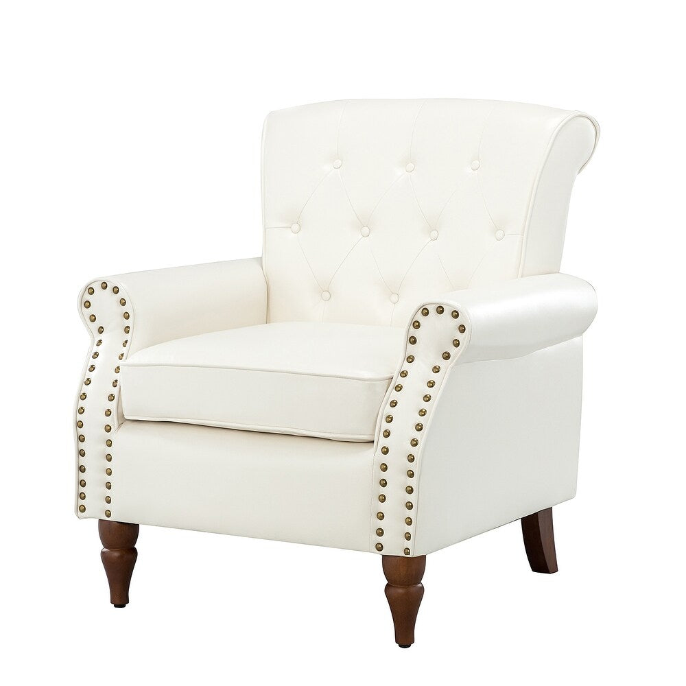 Indiges Upholstered Accent Armchair with Nailhead Trim