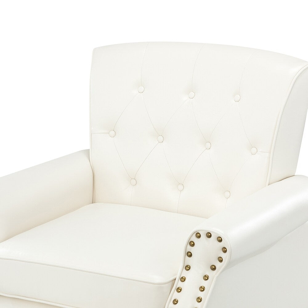 Indiges Upholstered Accent Armchair with Nailhead Trim