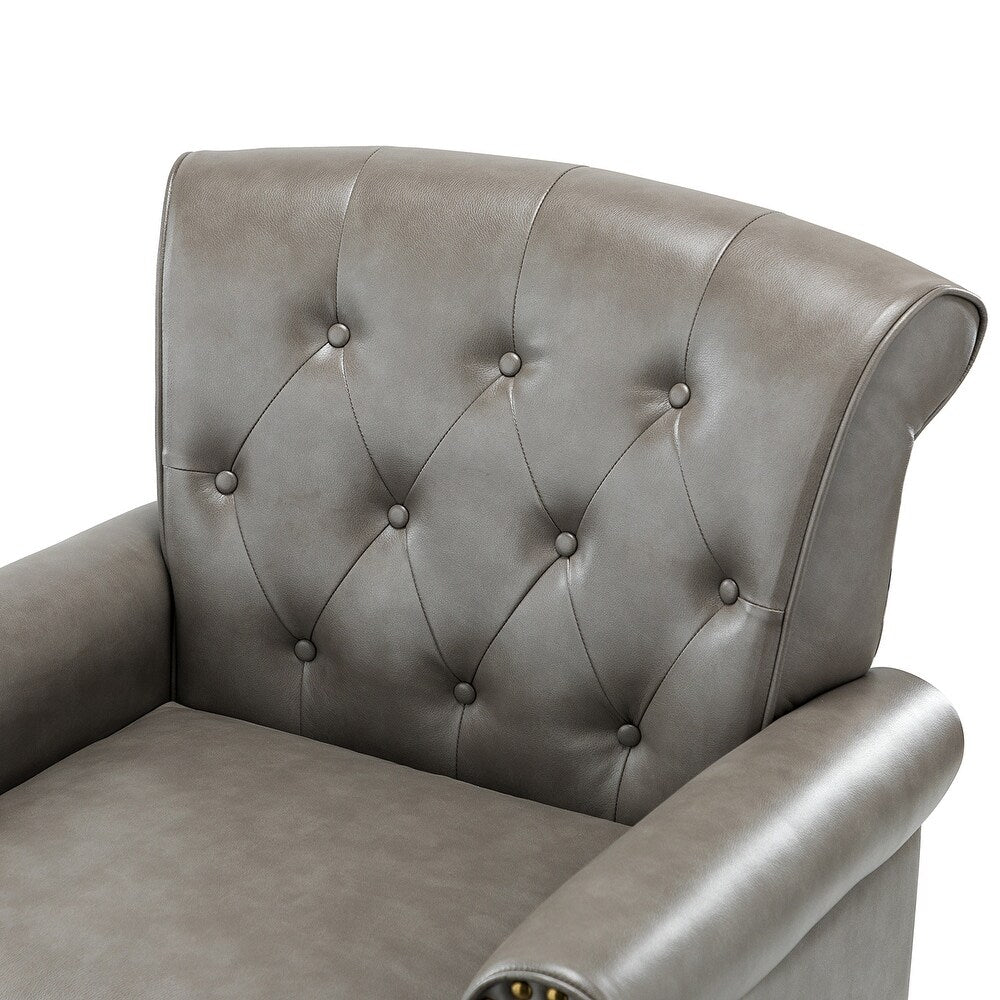 Indiges Upholstered Accent Armchair with Nailhead Trim