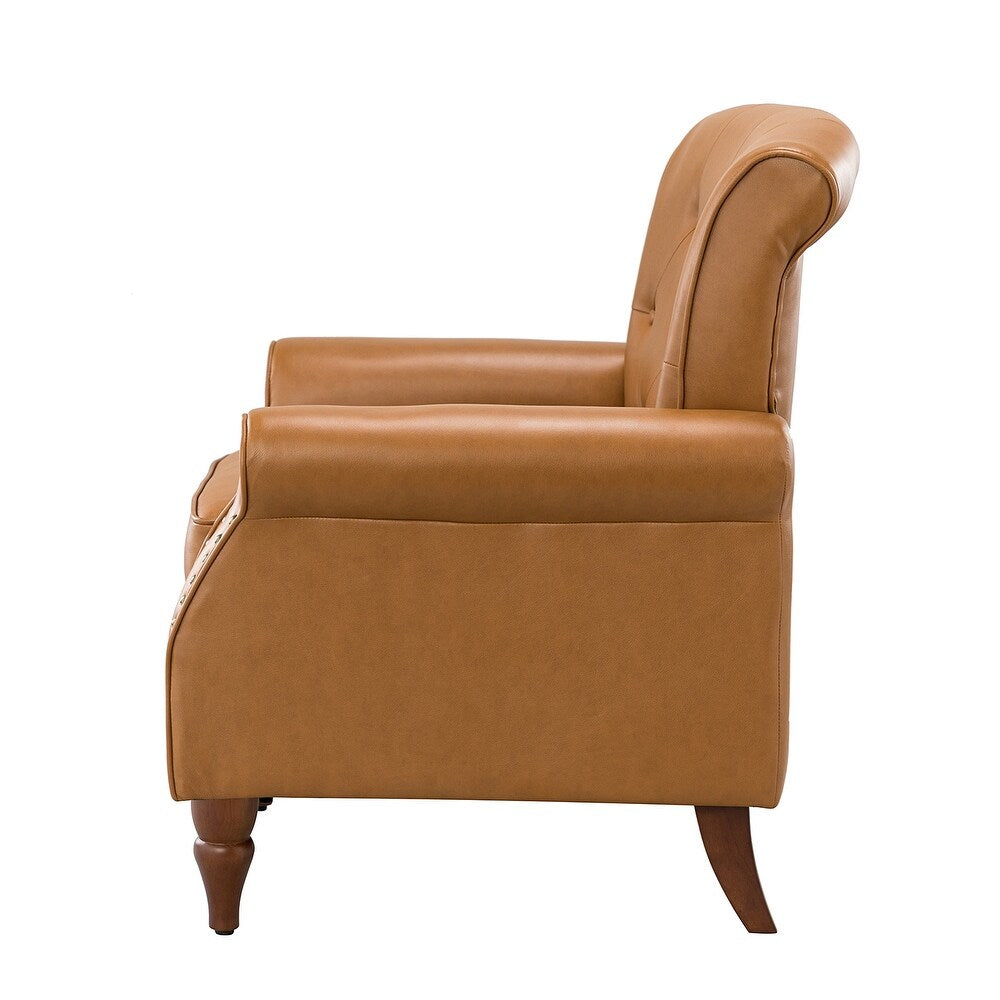 Indiges Upholstered Accent Armchair with Nailhead Trim