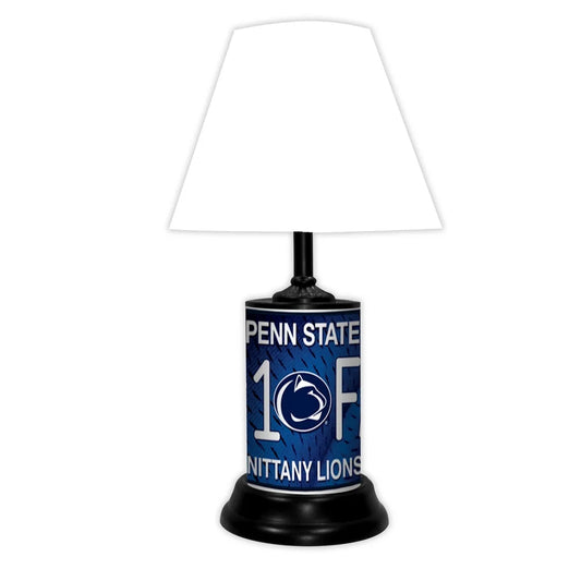 NCAA 18-inch Desk/Table Lamp with Shade, #1 Fan with Team Logo - Penn State Nittany Lions - 18x10x10