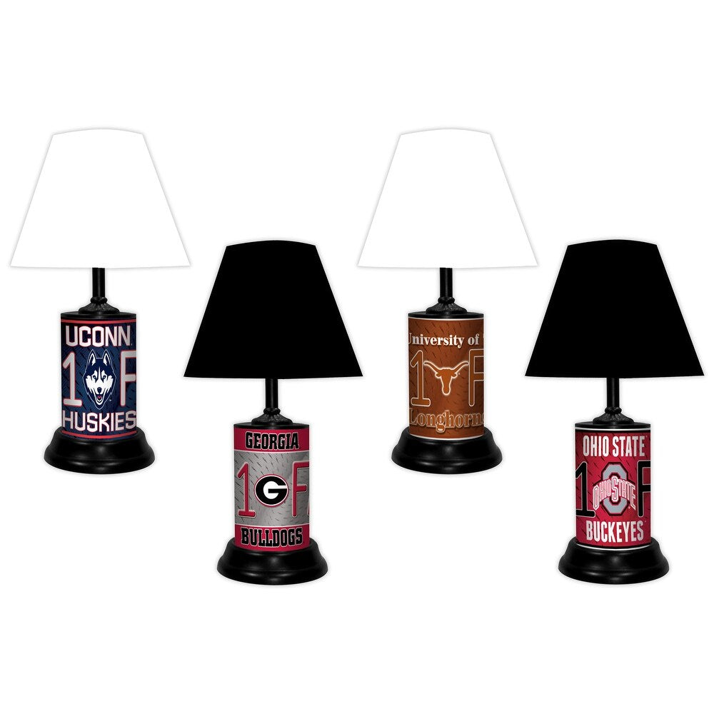 NCAA 18-inch Desk/Table Lamp with Shade, #1 Fan with Team Logo - South Carolina Gamecocks - 18x10x10