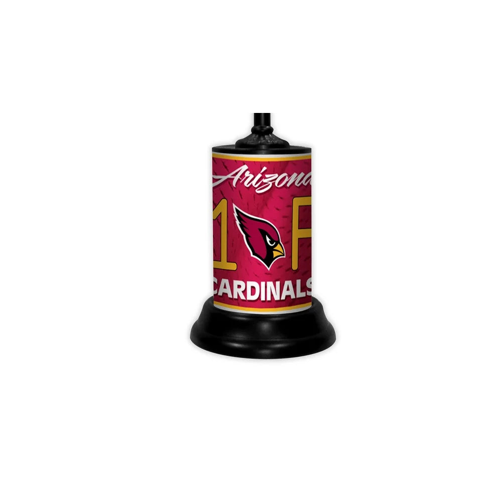 NFL 18-inch Desk/Table Lamp with Shade, #1 Fan with Team Logo, Arizona Cardinals - 18x10x10