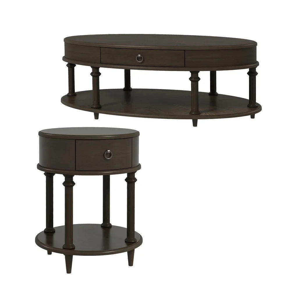 Neoptolemus Transitional Style Three Pieces Sets for Living Room and Bedroom with Storage Space