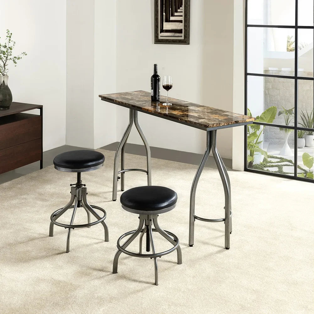 Olga 3 Piece Dining Room Set with Urban Chic Finishes