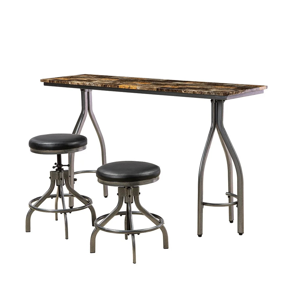 Olga 3 Piece Dining Room Set with Urban Chic Finishes