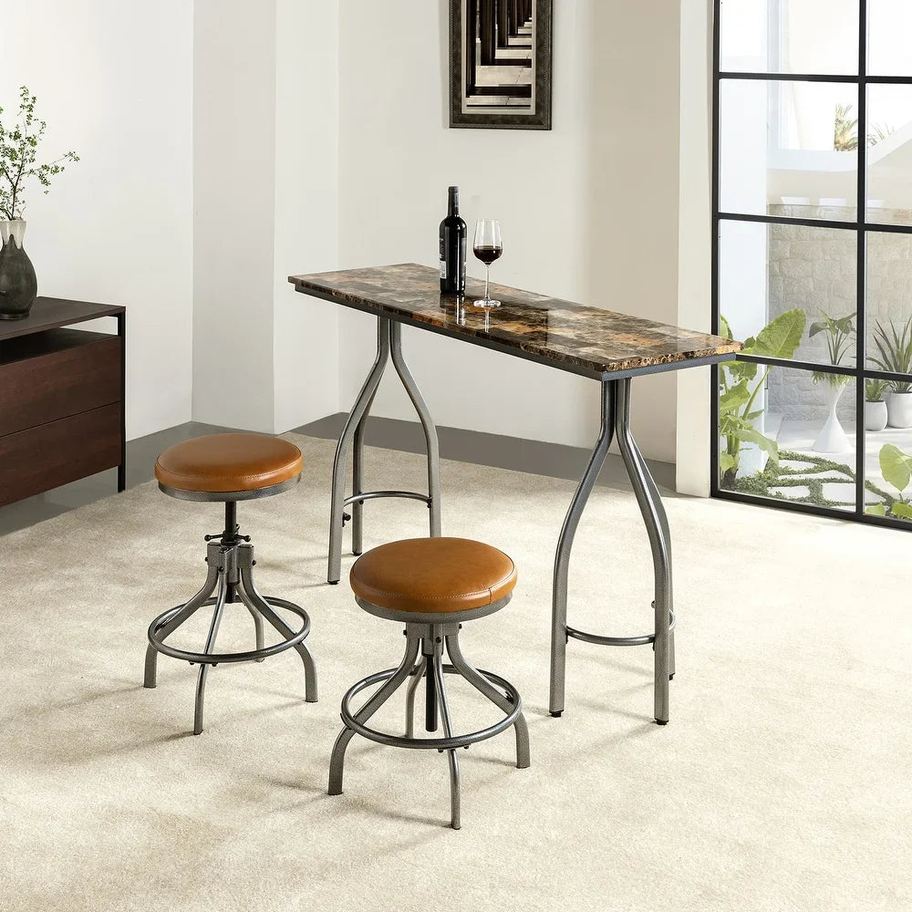 Olga 3 Piece Dining Room Set with Urban Chic Finishes
