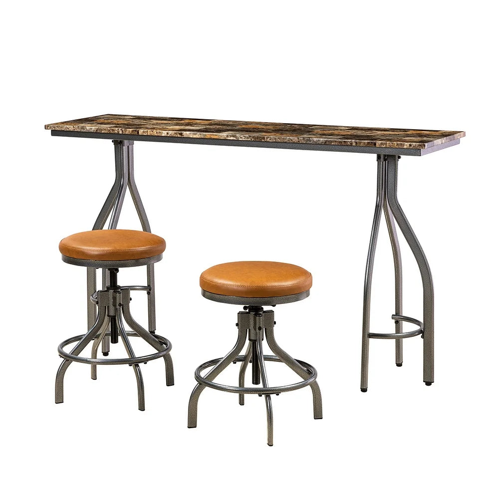 Olga 3 Piece Dining Room Set with Urban Chic Finishes