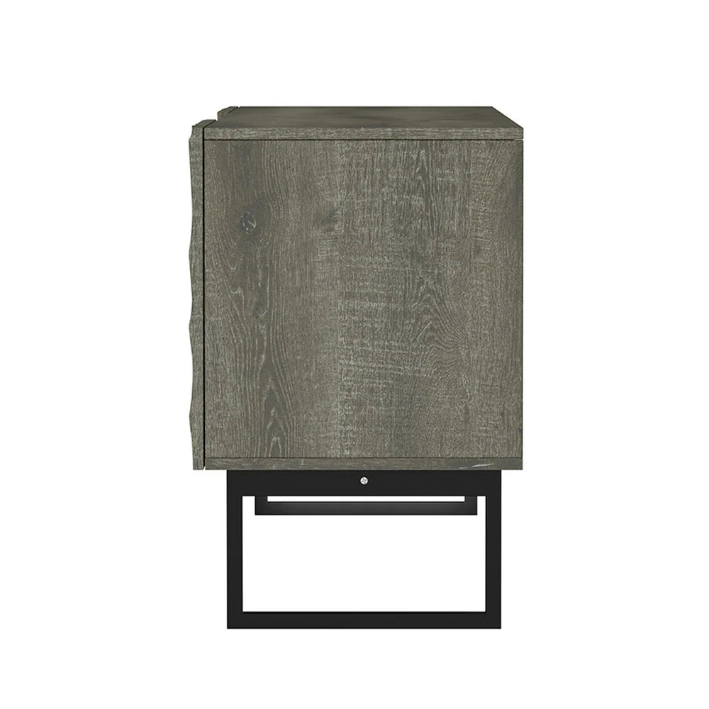 Oliver Contemporary Wooden 65" TV Stand with Carving Design