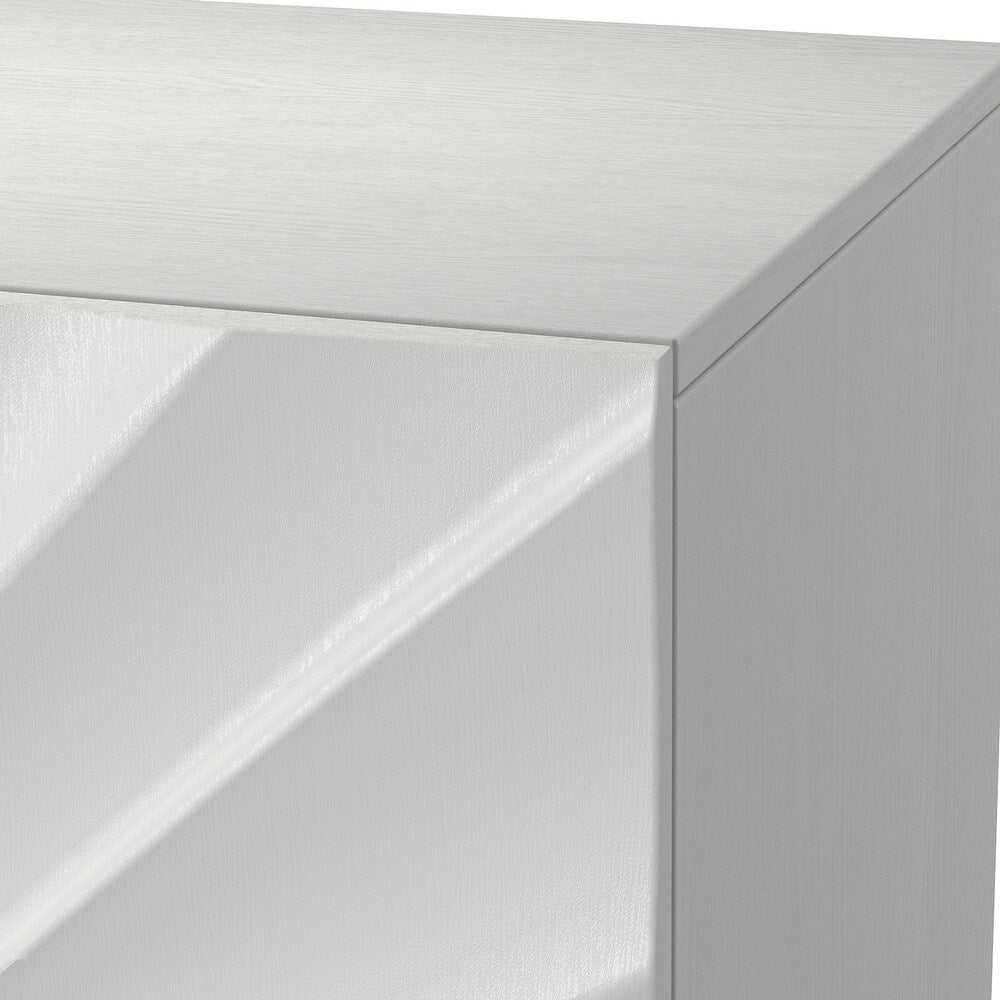 Oliver Contemporary Wooden 65" TV Stand with Carving Design