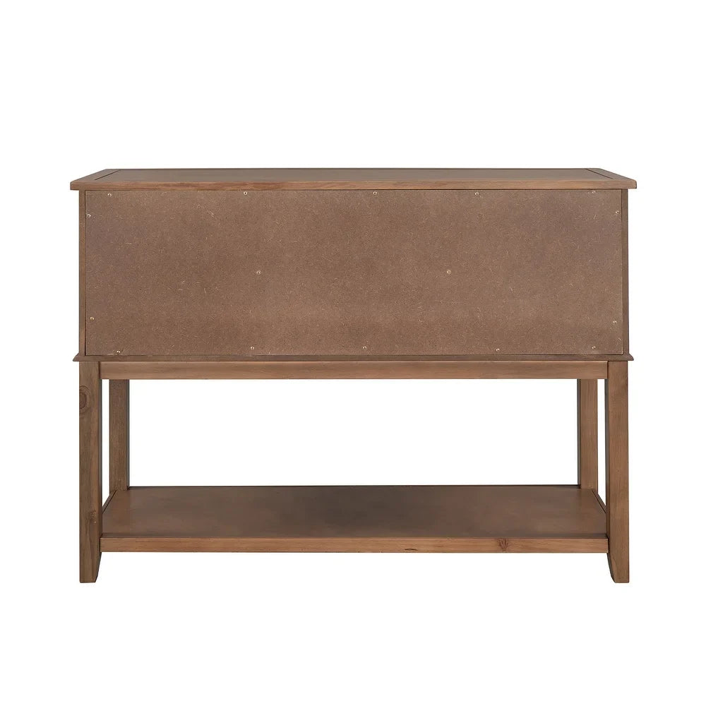 Onchestus 45"in.Console Table with Drawers and Shelves