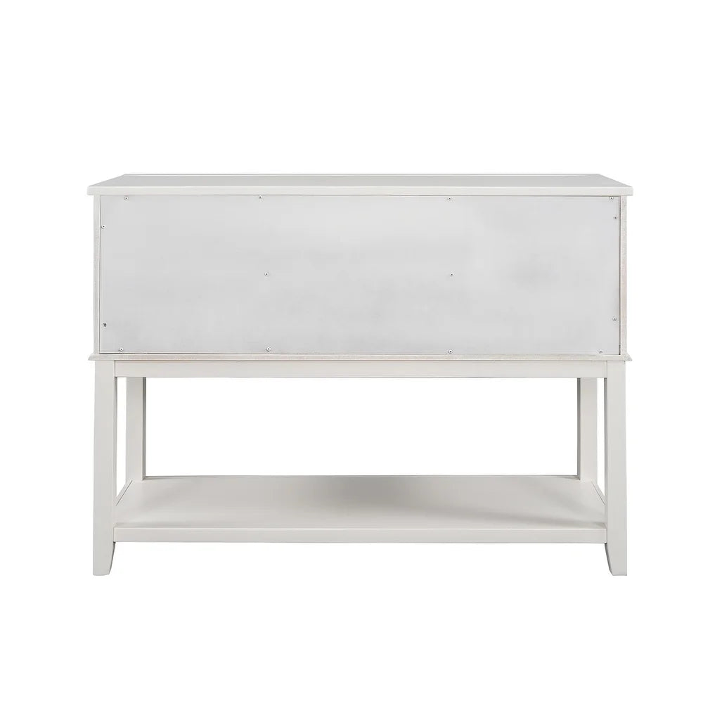 Onchestus 45"in.Console Table with Drawers and Shelves