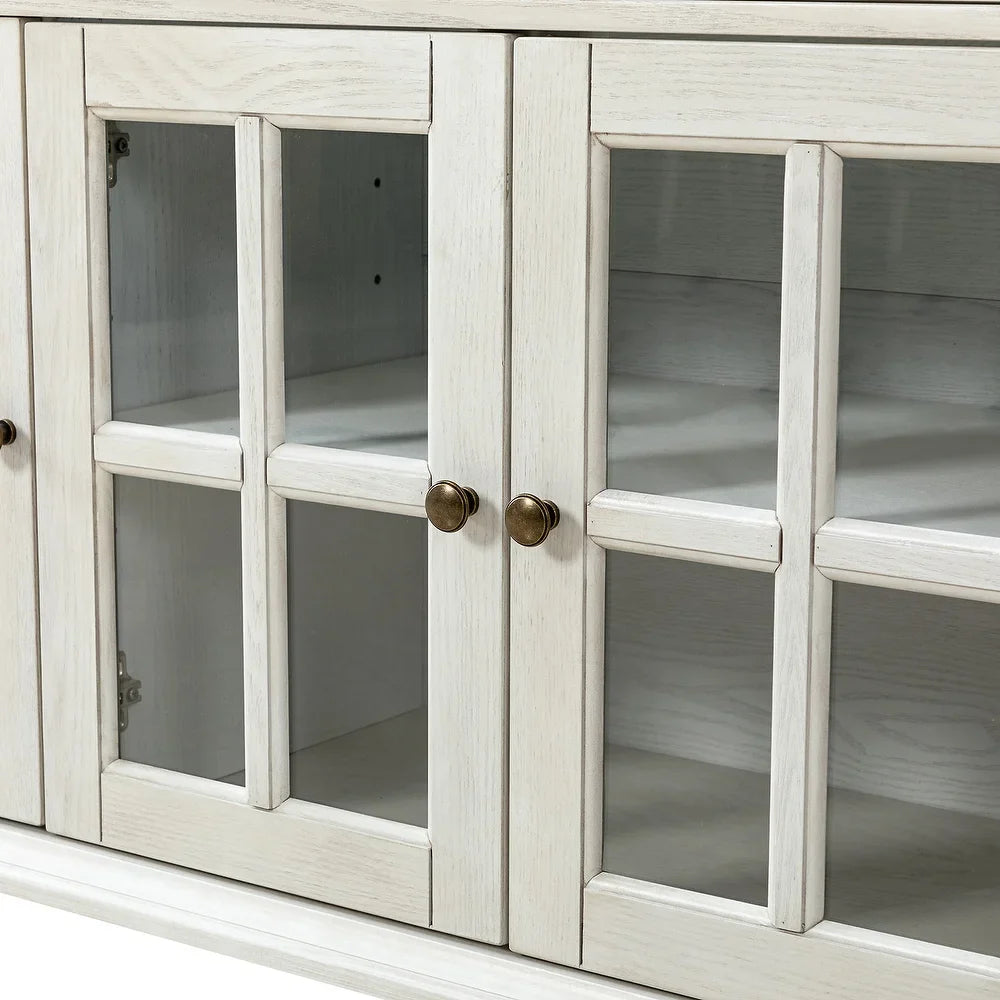 Oswaldo Traditional 58'' Wide 3 Drawer Sideboard with 4 Doors