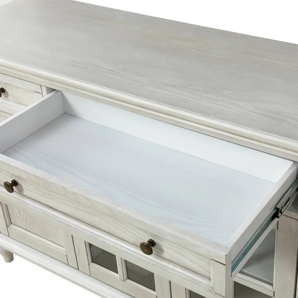 Oswaldo Traditional 58'' Wide 3 Drawer Sideboard with 4 Doors