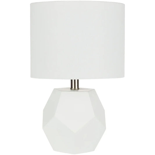 Otsu 17 in. White Modern Table Lamp