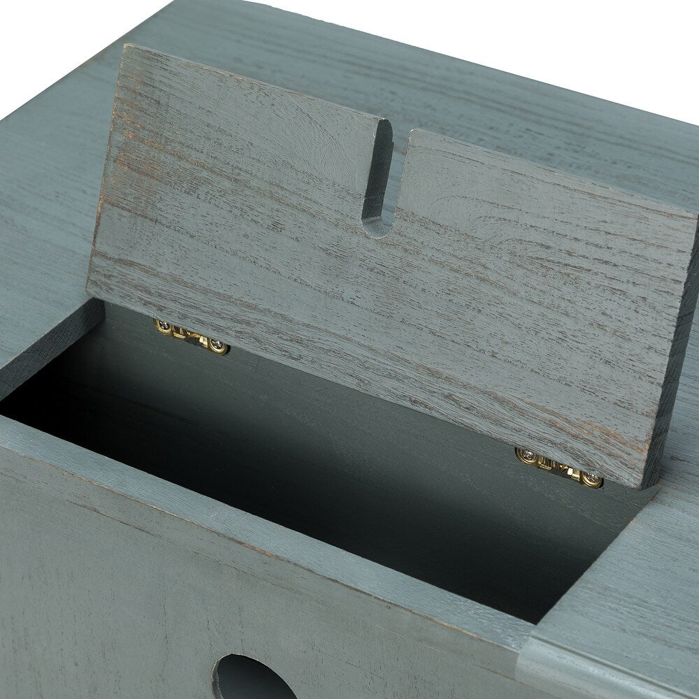 Pallantium 2 Drawer Wood Multifunctional Nightstand Set of 2