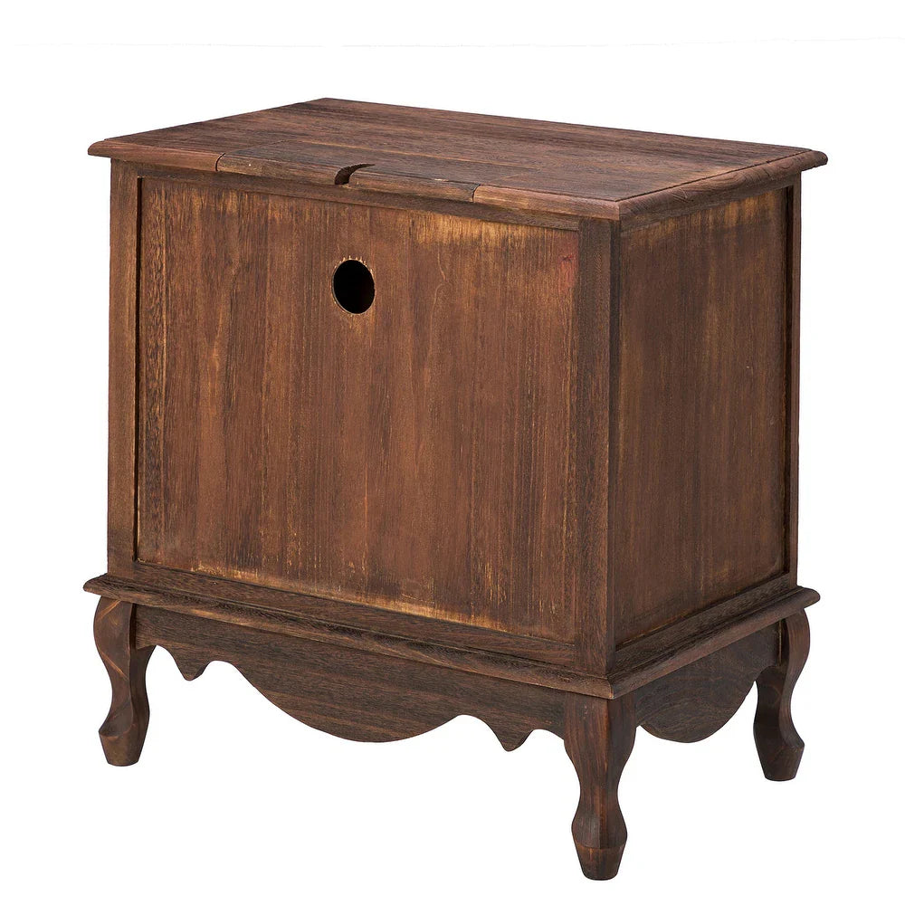 Pallantium 2 Drawer Wood Multifunctional Nightstand Set of 2