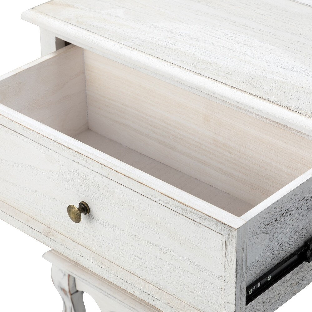 Pallantium 2 Drawer Wood Multifunctional Nightstand Set of 2