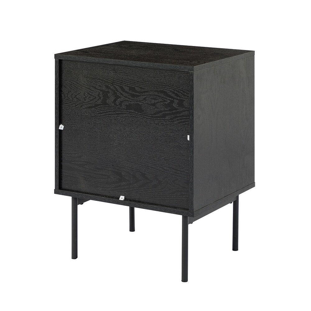 Paul Multifunctional 2-Drawer Nightstand with Metal Legs