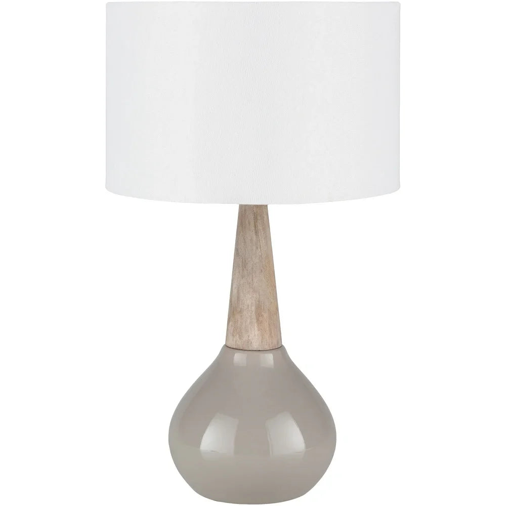 Peregrine 18.75 in. Gray Modern Table Lamp