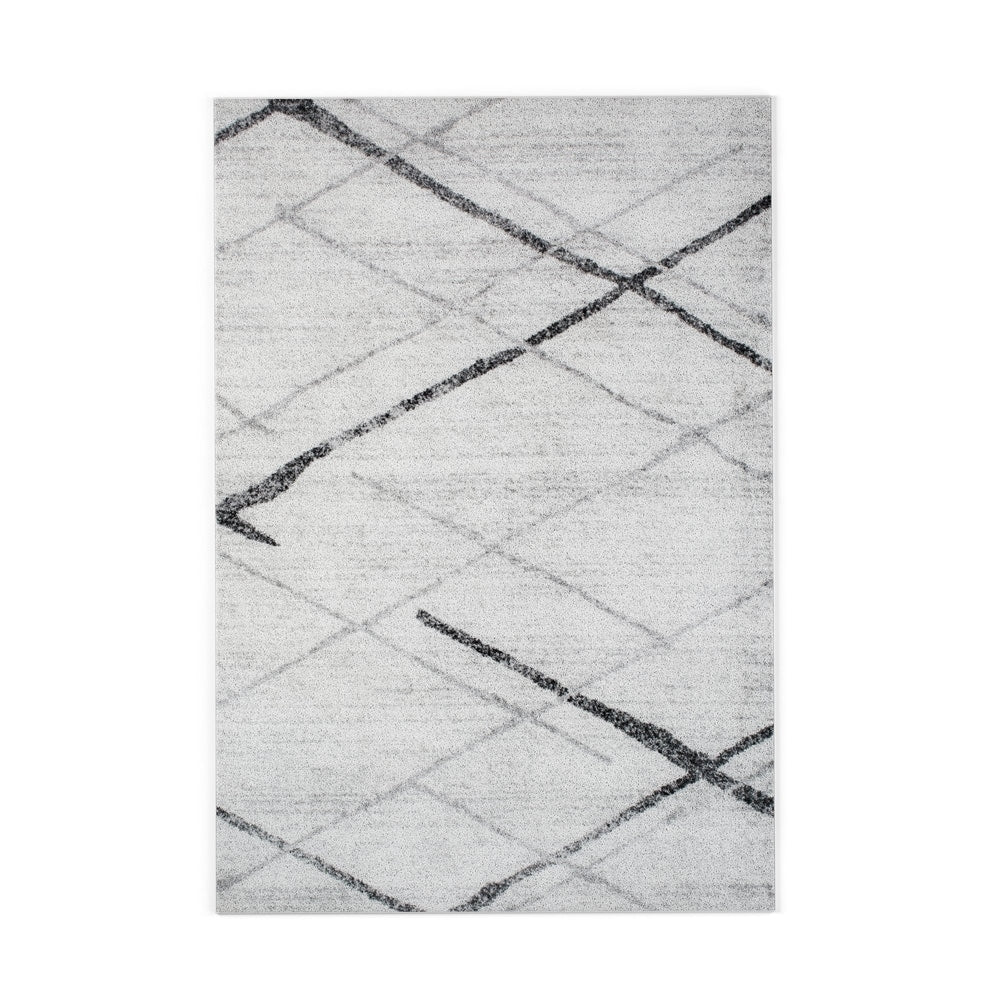 Stripes Light Gray Soft Area Rugs