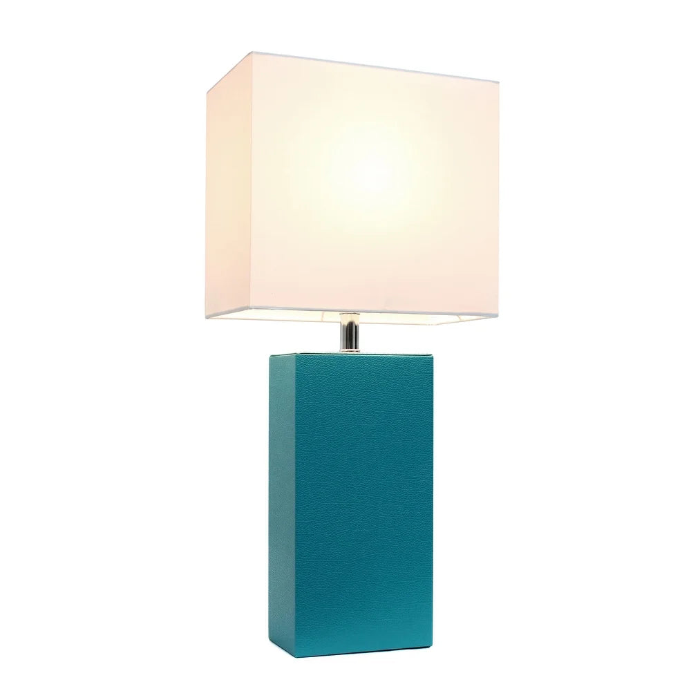 Porch & Den Mt. Carmel Leather 1-light Table Lamp