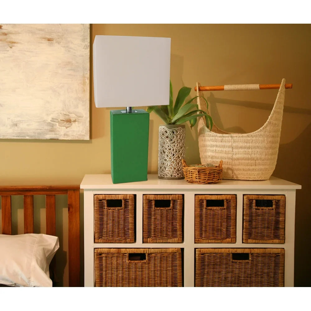 Porch & Den Mt. Carmel Leather 1-light Table Lamp
