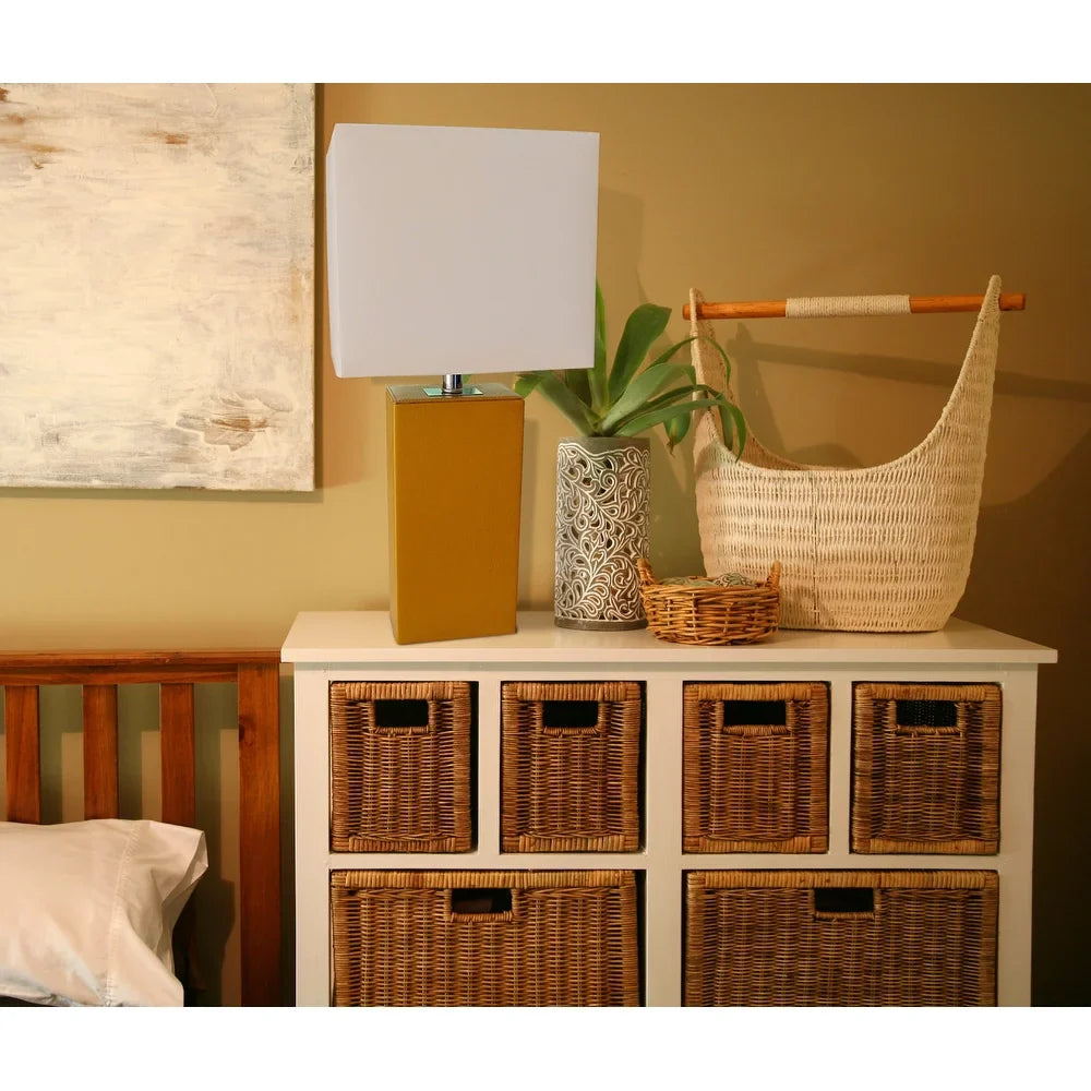 Porch & Den Mt. Carmel Leather 1-light Table Lamp