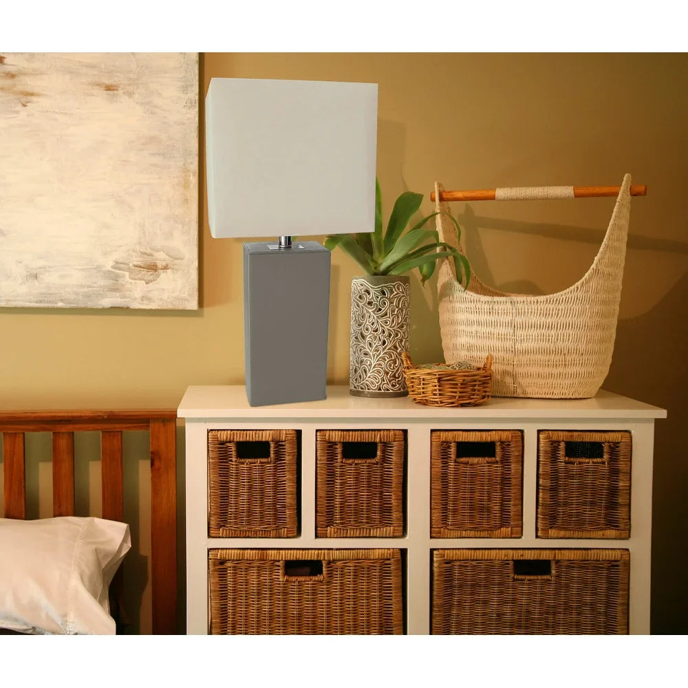 Porch & Den Mt. Carmel Leather 1-light Table Lamp