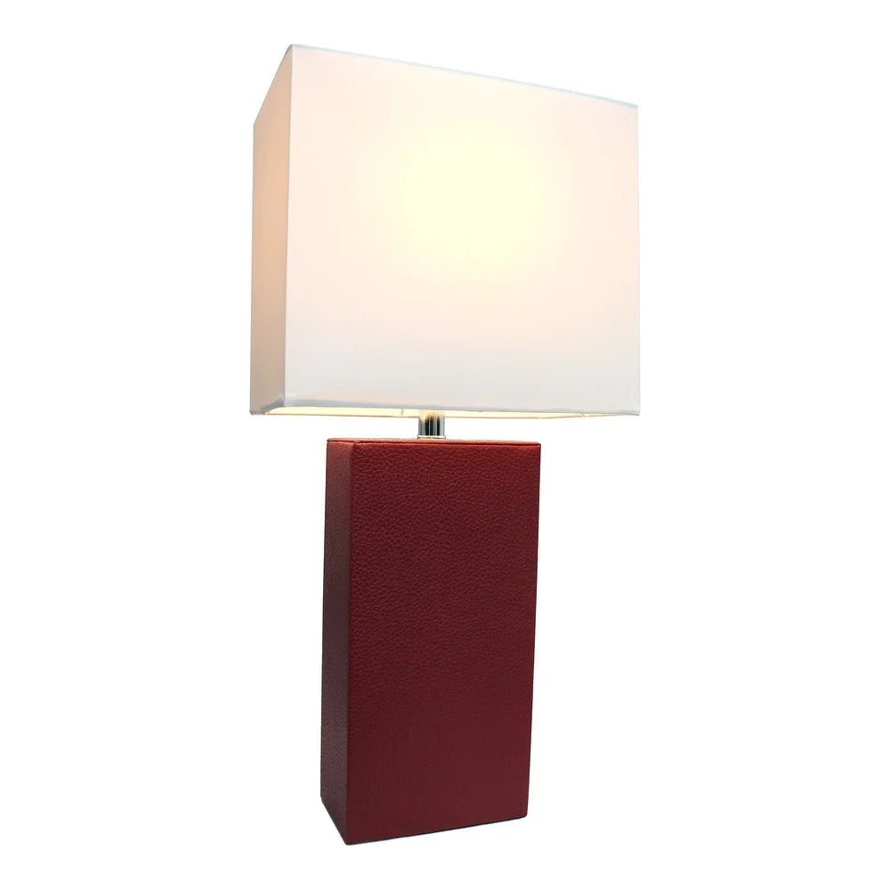 Porch & Den Mt. Carmel Leather 1-light Table Lamp