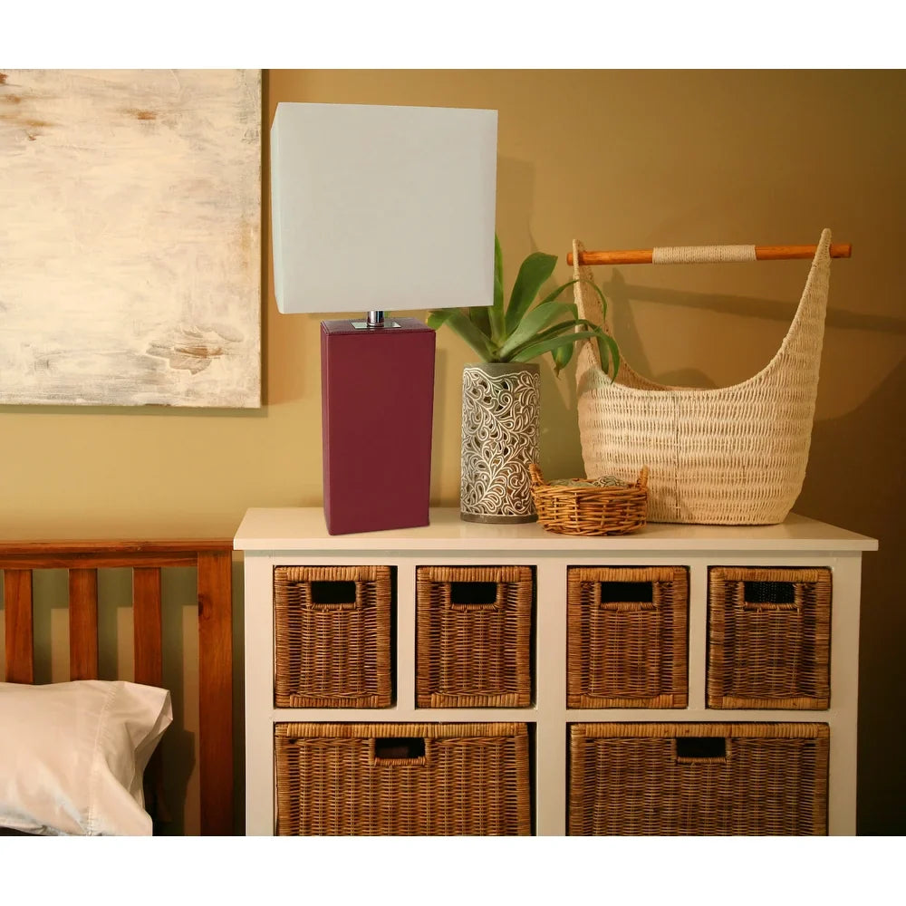 Porch & Den Mt. Carmel Leather 1-light Table Lamp