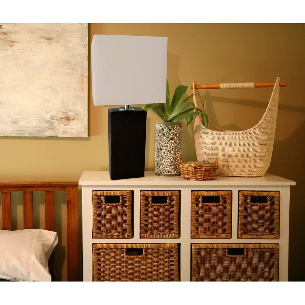 Porch & Den Mt. Carmel Leather 1-light Table Lamp