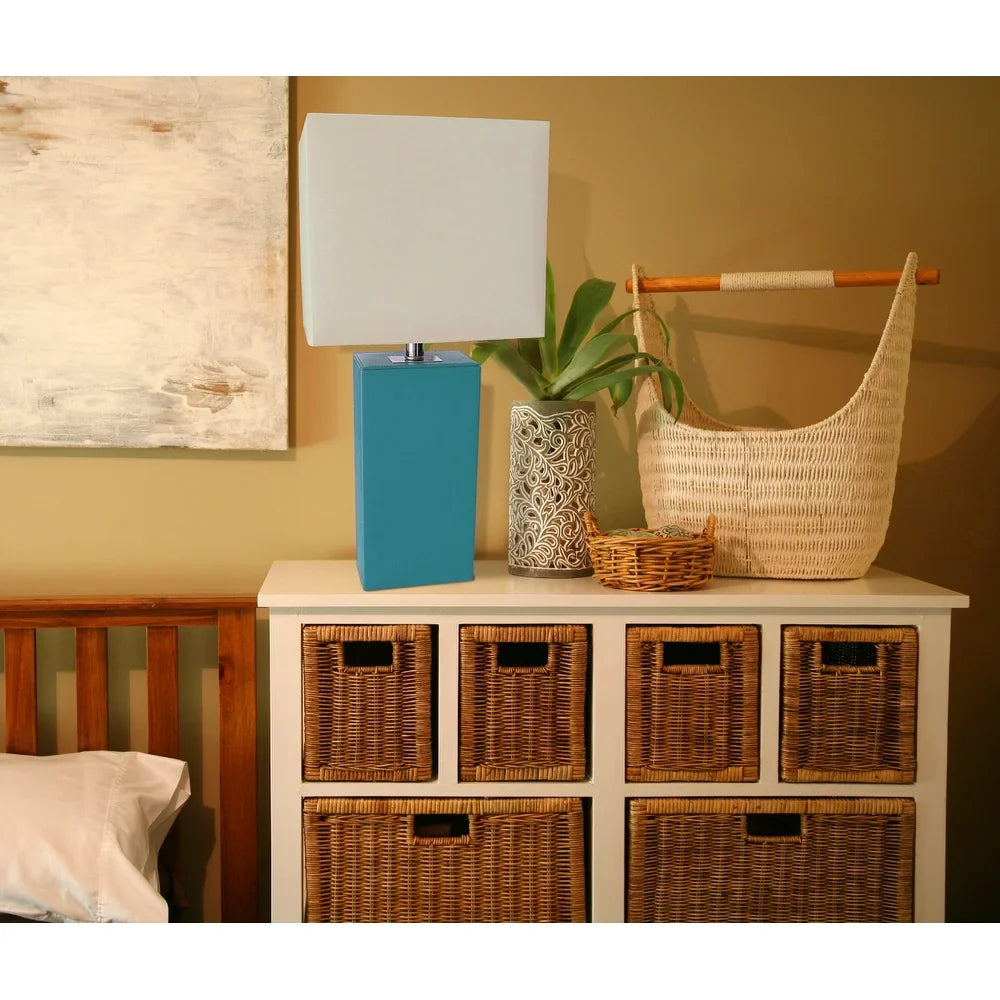 Porch & Den Mt. Carmel Leather 1-light Table Lamp
