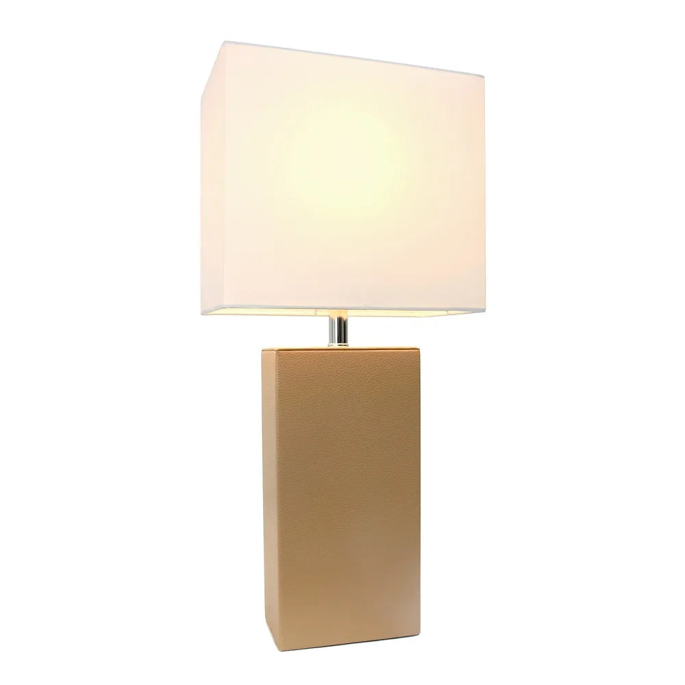 Porch & Den Mt. Carmel Leather 1-light Table Lamp