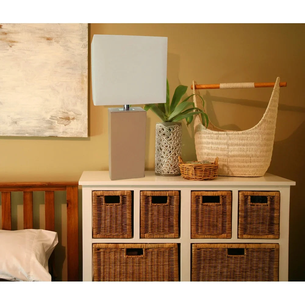 Porch & Den Mt. Carmel Leather 1-light Table Lamp