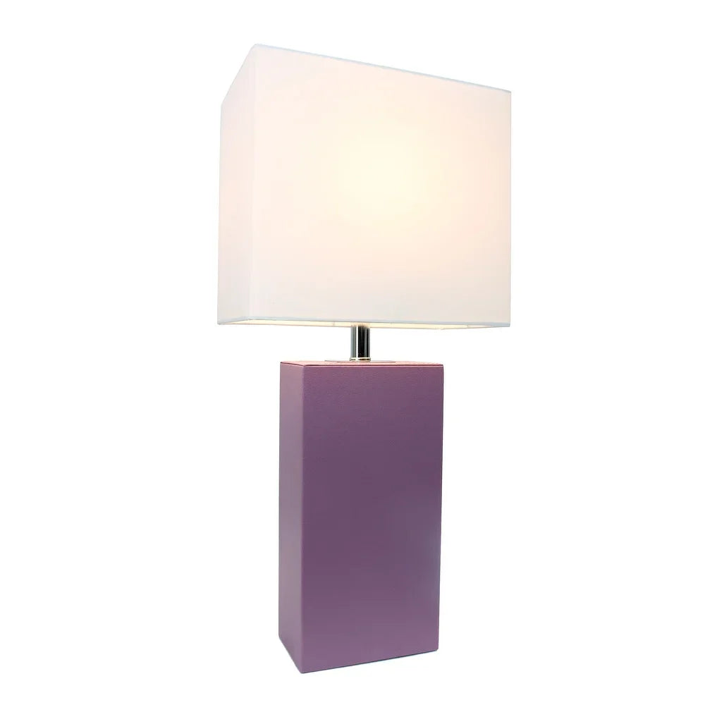 Porch & Den Mt. Carmel Leather 1-light Table Lamp