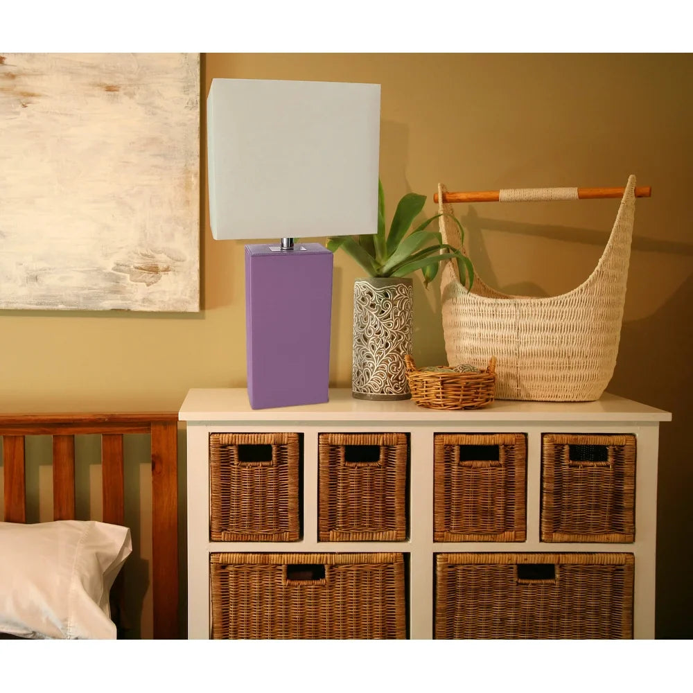 Porch & Den Mt. Carmel Leather 1-light Table Lamp