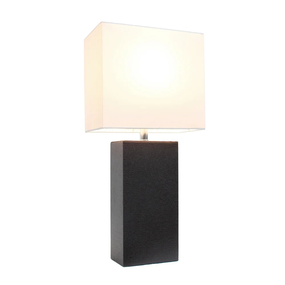 Porch & Den Mt. Carmel Leather 1-light Table Lamp