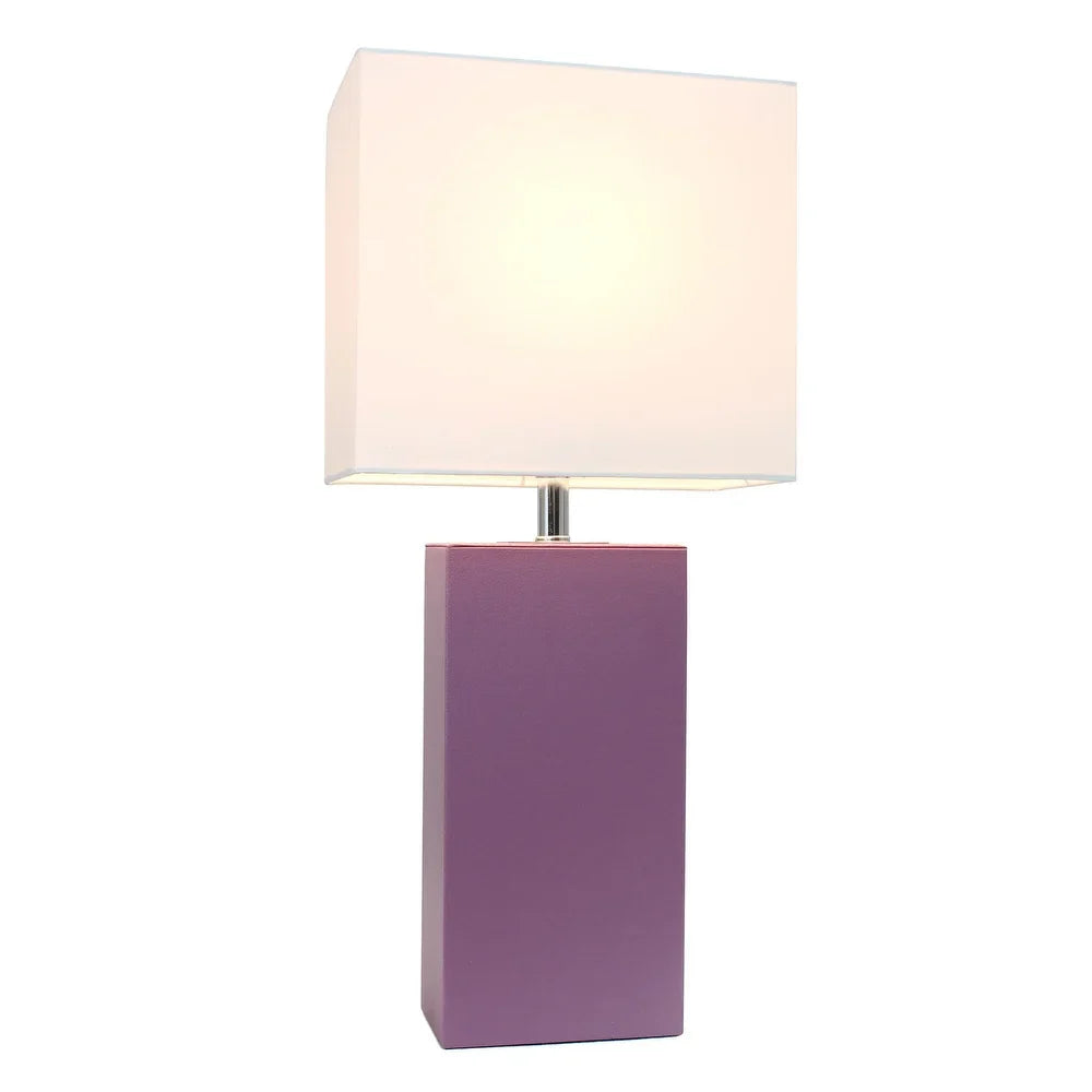 Porch & Den Mt. Carmel Leather 1-light Table Lamp