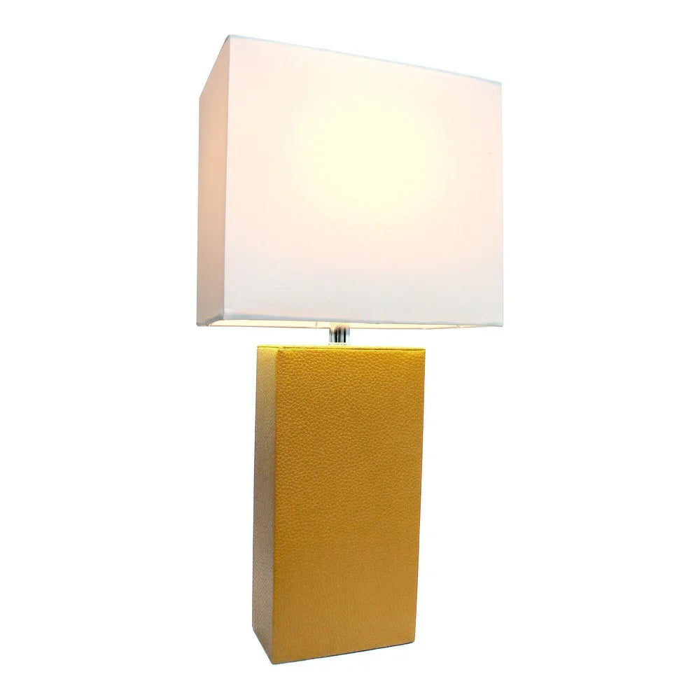 Porch & Den Mt. Carmel Leather 1-light Table Lamp