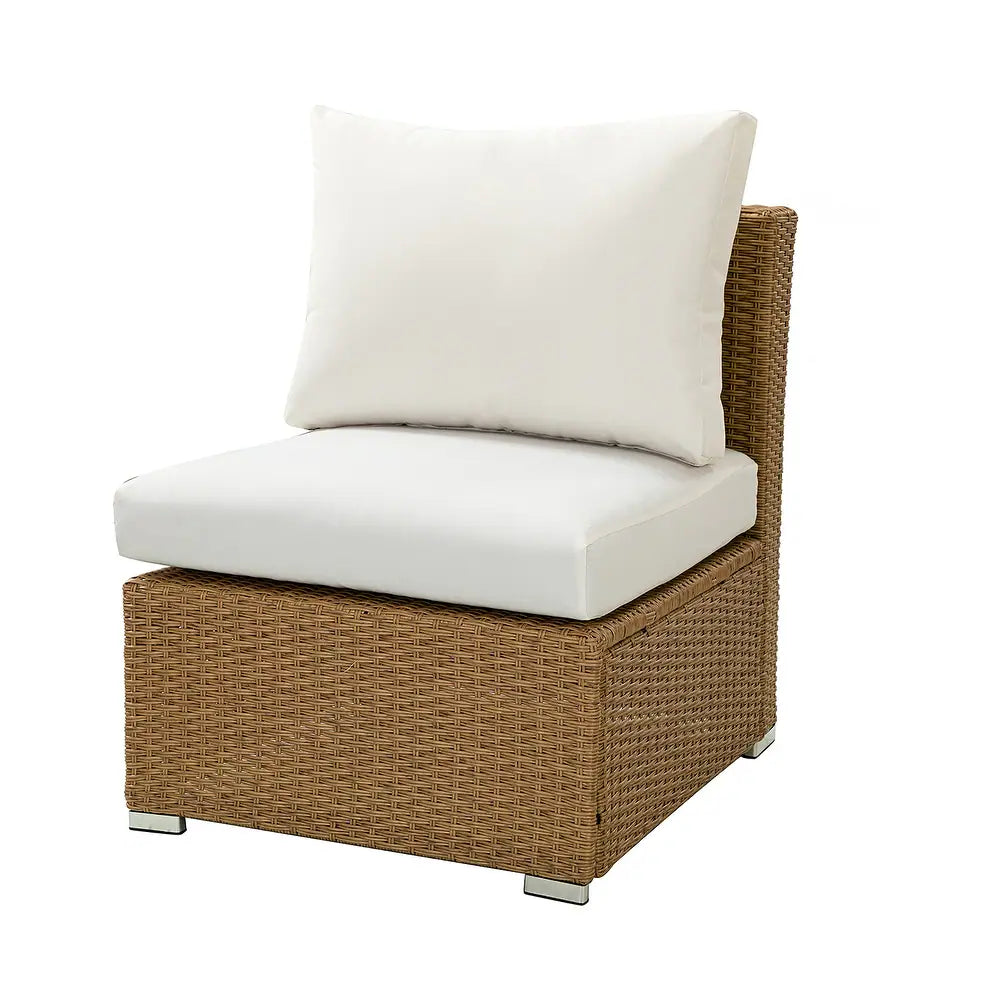 Prgos 12-piece Polyethylene Wicke rOutdoor Storage Seating Set with Cushions